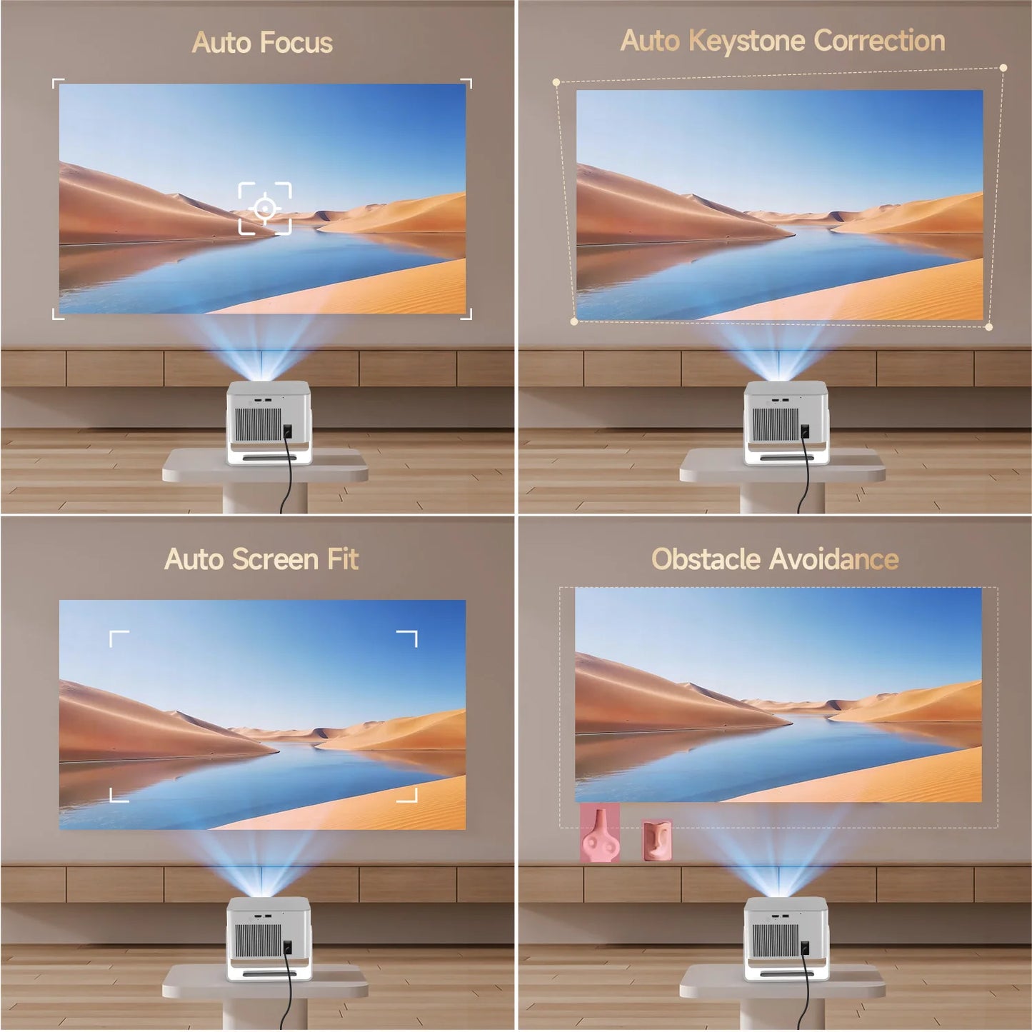 Magcubic Android 14 900ANSI Projector Auto Focus Native 1080P Support 8K With Wifi6 BT5.4 Portable Movie Outdoor HY350Max