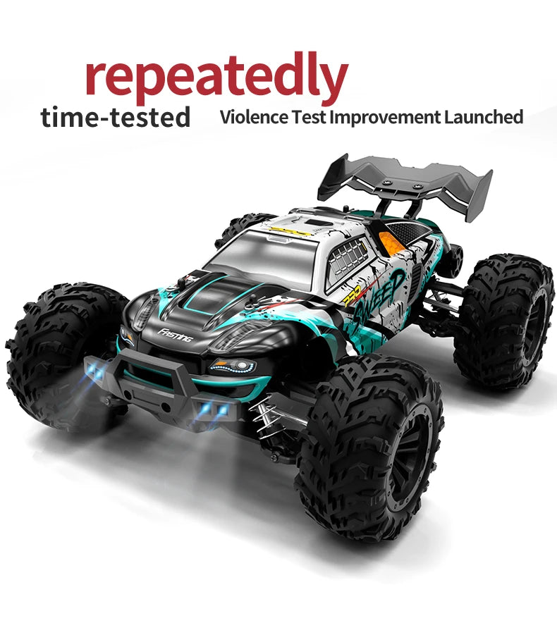 Wltoys Q117 1/16 RC Car 4WD Remote Control Car LED Headlights Brushless 70KM/H 2.4G High Speed Off-Road Drift Toys for Children