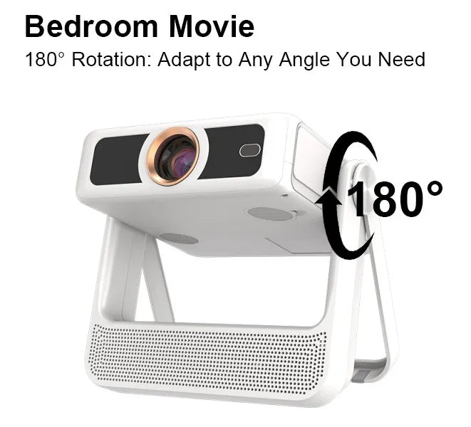 XBJ A5Pro 1080p Smart Projector With Screen Wifi6 BT5.2 Auto Focus Portable Projector 4k Home Cinema Indoor Outdoor