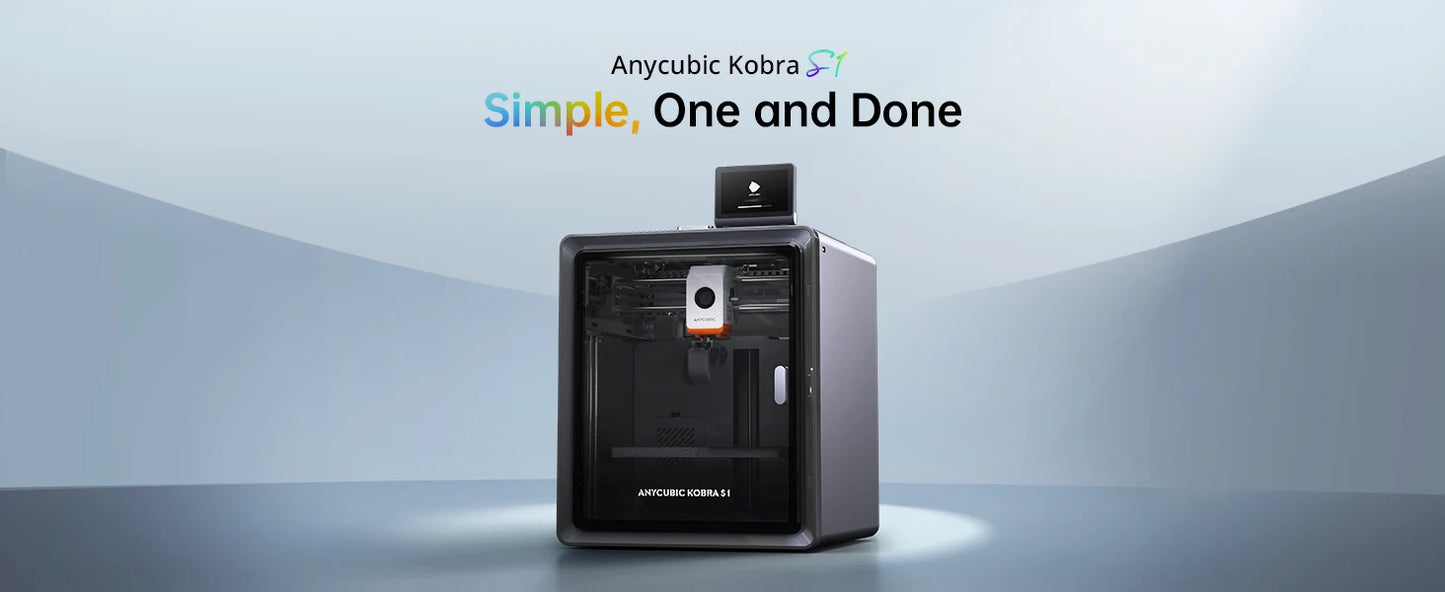 Anycubic Kobra S1 Speedy 3D Printer Core XY Stable Structure Max Speed 600mm/s High Precision Ultra-Quiet 3D Printer