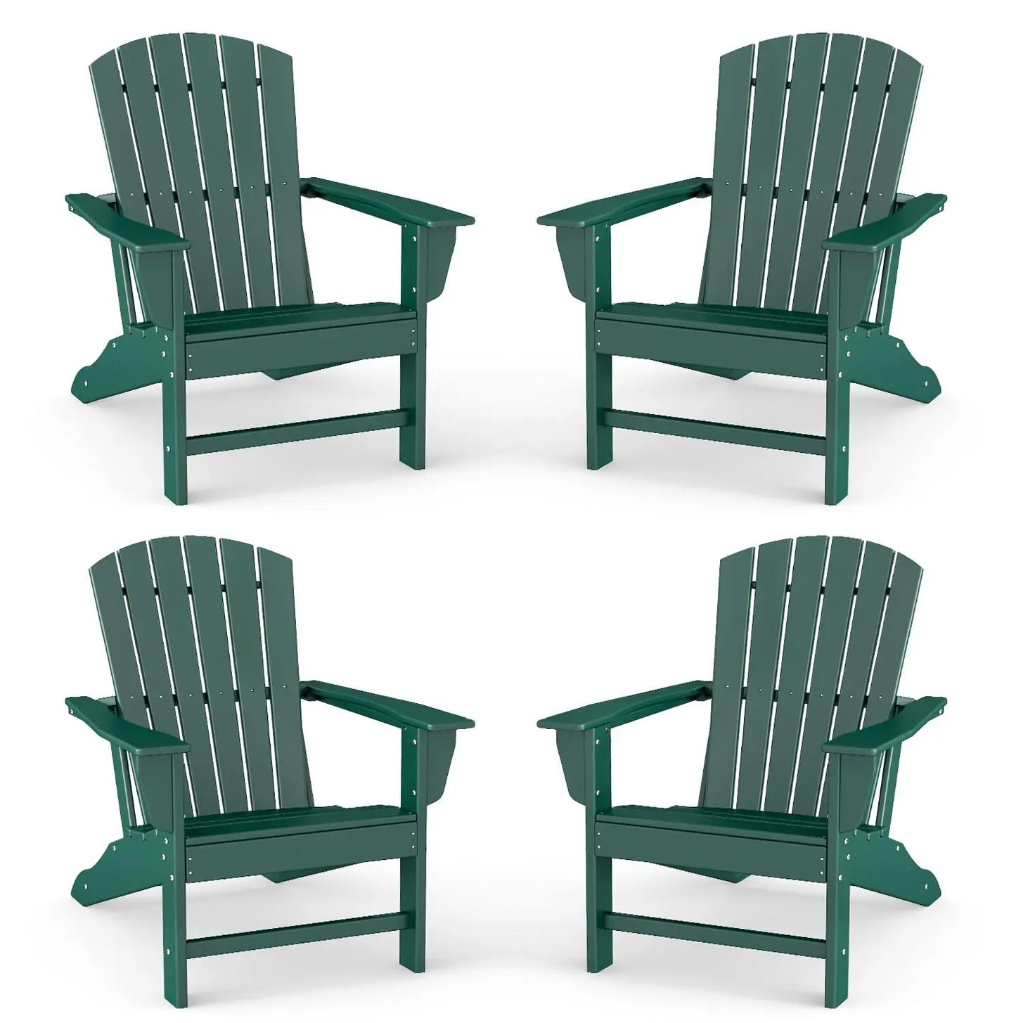 Oversized HDPE Fire Pit Chairs Set Weather Resistant Outdoor Poolside Campfire Custom
