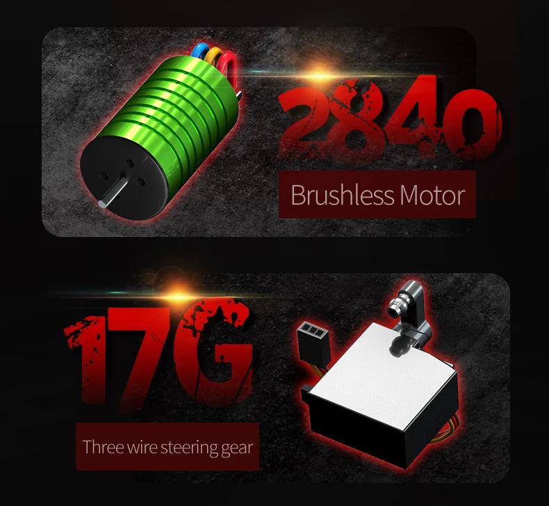 Wltoys Q117 1/16 RC Car 4WD Remote Control Car LED Headlights Brushless 70KM/H 2.4G High Speed Off-Road Drift Toys for Children